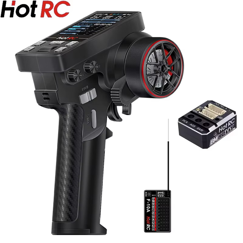 Radio Transmitter 2.4Ghz - HotRC CT-10B 10Ch 2.4Ghz RC Transmitter