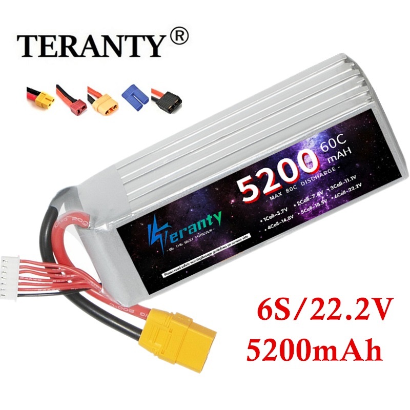 Lipo Battery 6S - TERANTY 6S 5200mAh Lipo Battery 22.2V