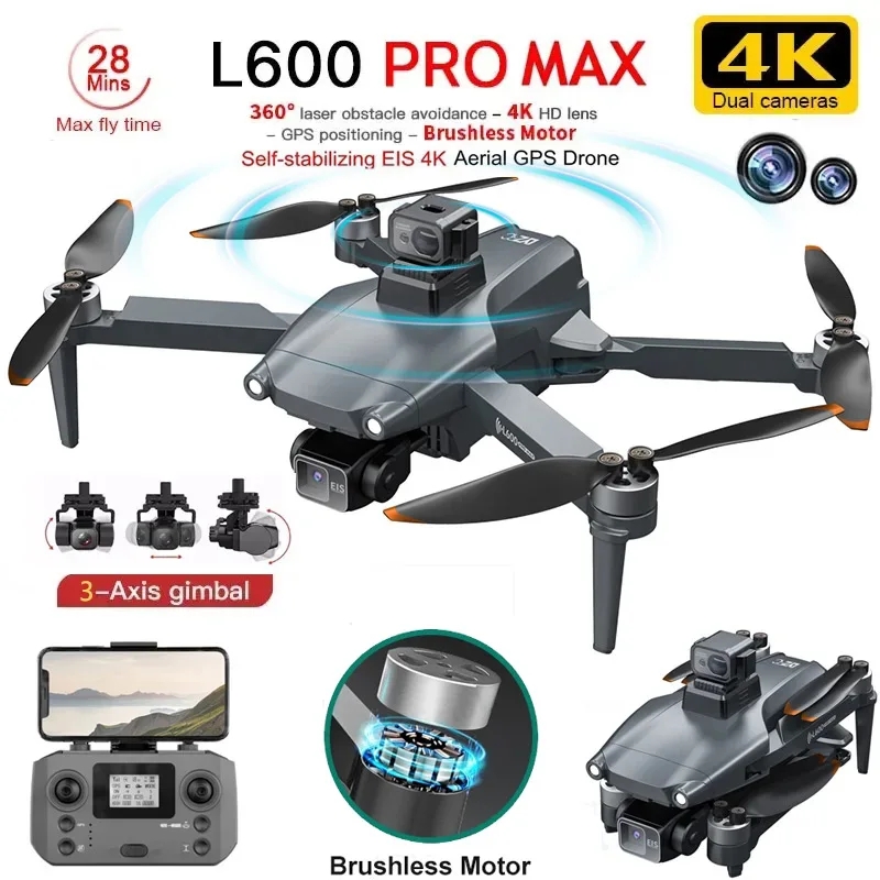 Brushed Drone Motor - L600 PRO MAX GPS Drone Professional