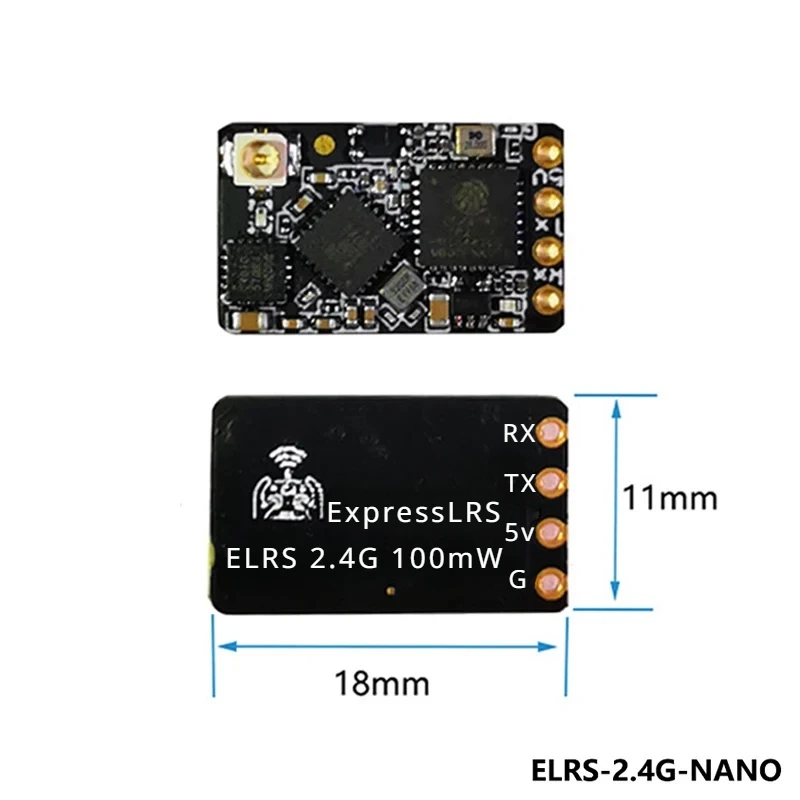 10PCS Nano Receiver ELRS 2.4GH - Radio Transmitter 2.4Ghz recension och pris