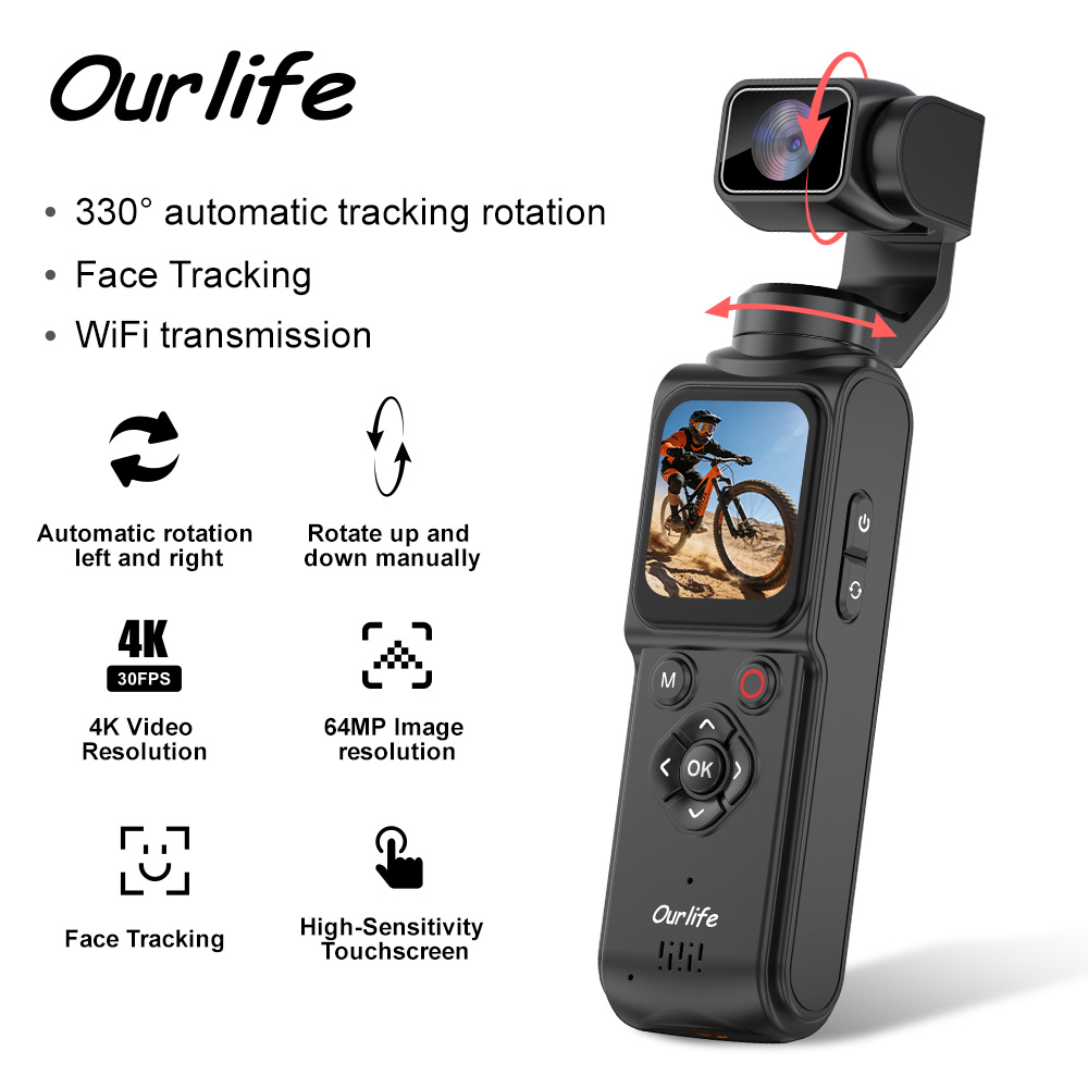 Ourlife 4K Action Camera 330°  - Runcam Camera recension och pris