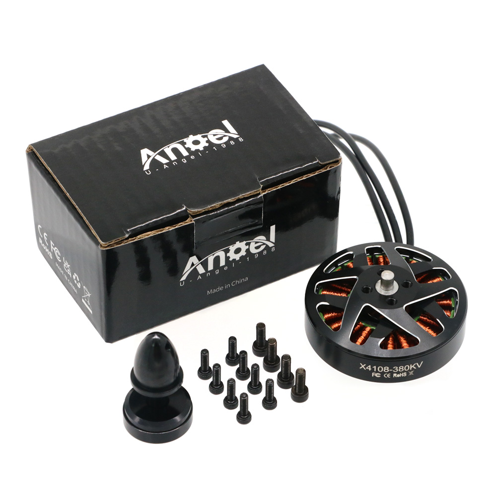 4pcs UAngel 4108 X4108 380KV 6 - Brushed Drone Motor recension och pris