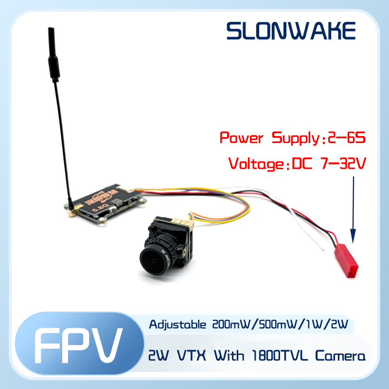 SLONWAKE 5.8G 56CH 2W transmit - Fpv Camera recension och pris