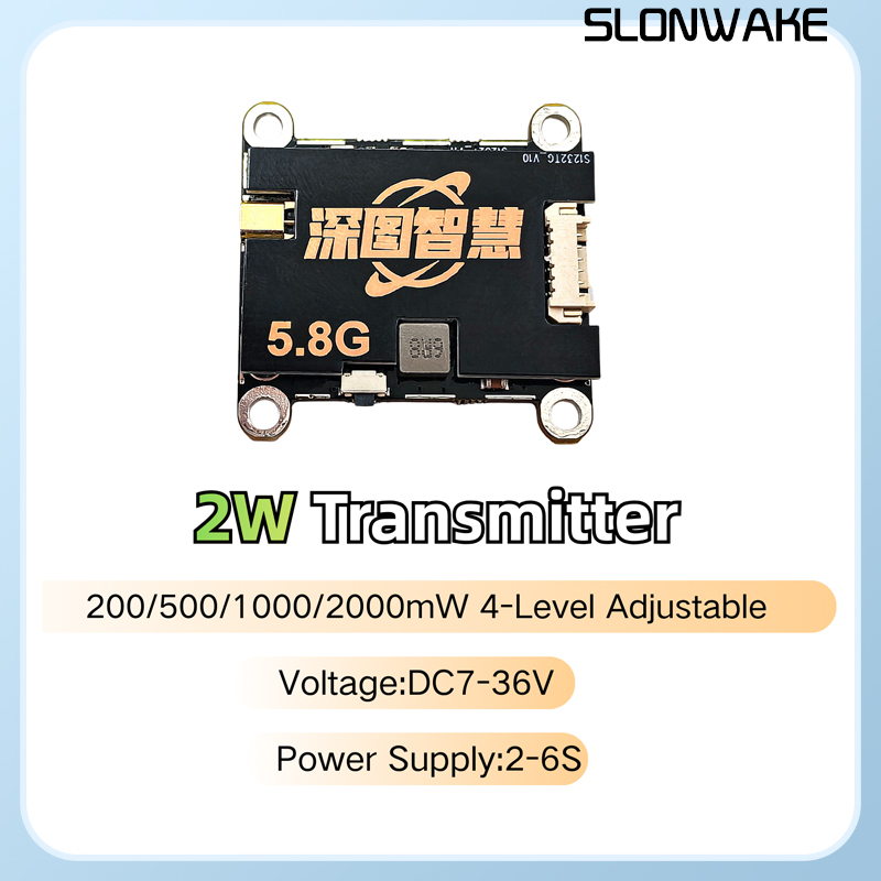 SLONWAKE 5.8G 56CH 2W transmit - Fpv Camera recension och pris