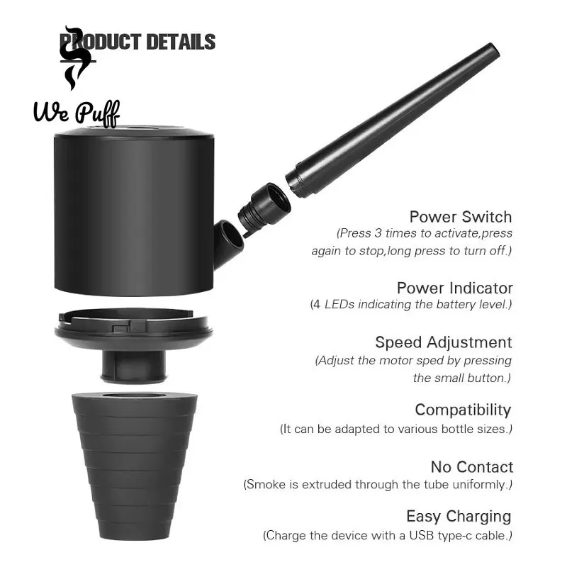 WE PUFF Shisha Blower Automati - Smoke Stopper recension och pris