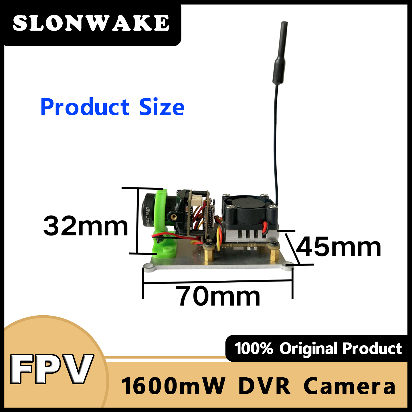 SLONWAKE 5.8G 48CH 200/500/100 - Fpv Camera recension och pris