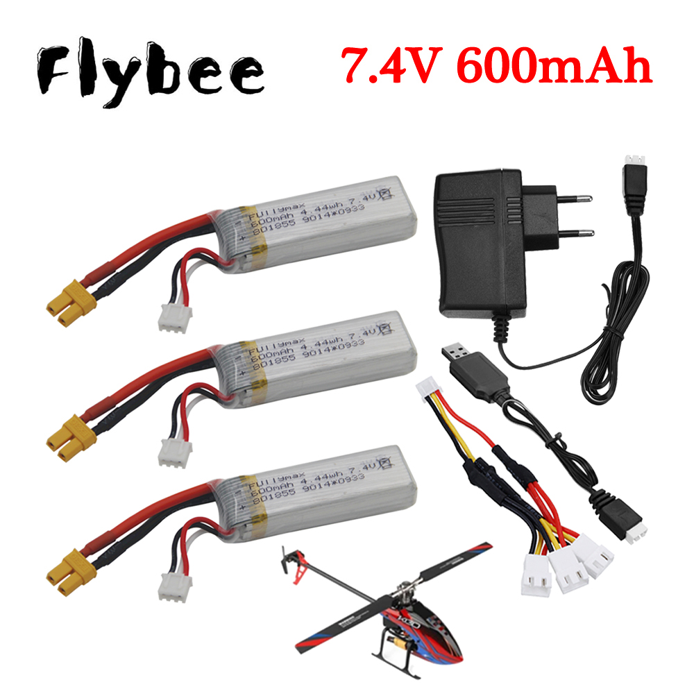 7.4V 600mAh Lipo Battery +7.4V - Drone Battery Charger recension och pris