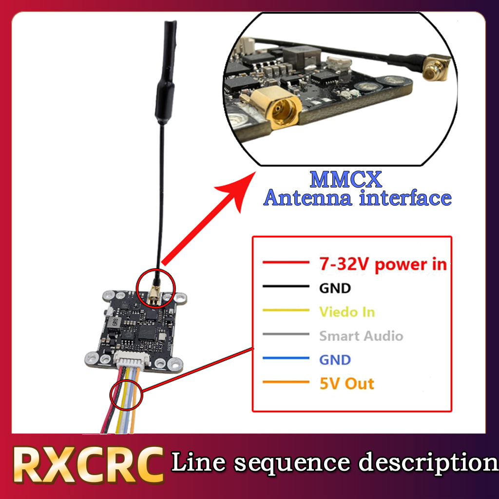 RXCRC 5.8G Module 48CH 1.6W VT - Fpv Camera recension och pris