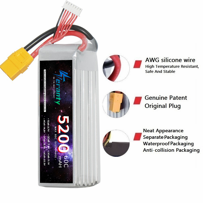 TERANTY 6S 5200mAh Lipo Batter - Lipo Battery 6S recension och pris