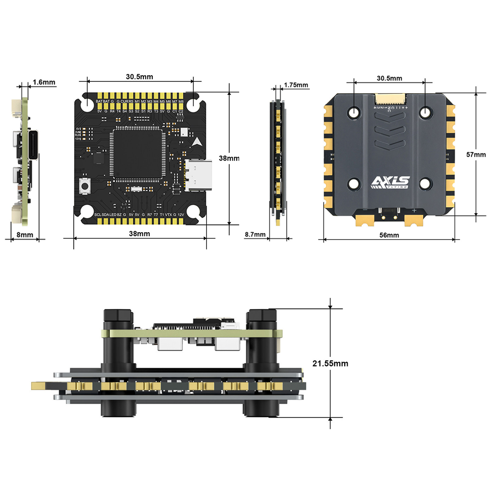 Axisflying Argus Pro ECO F722  - Drone Esc recension och pris