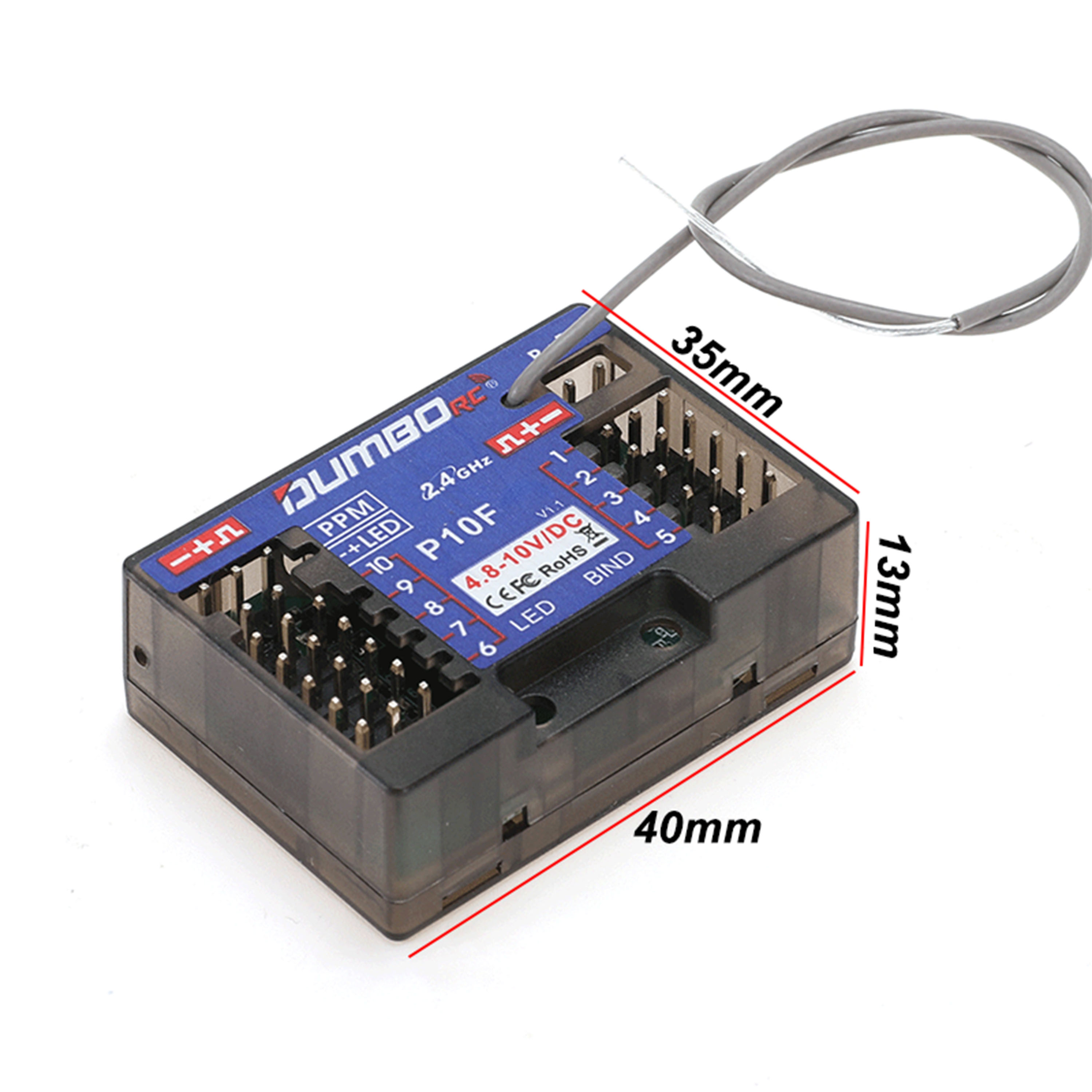 DUMBORC P10F P10FG 10CH 2.4GHz - Radio Transmitter 2.4Ghz recension och pris