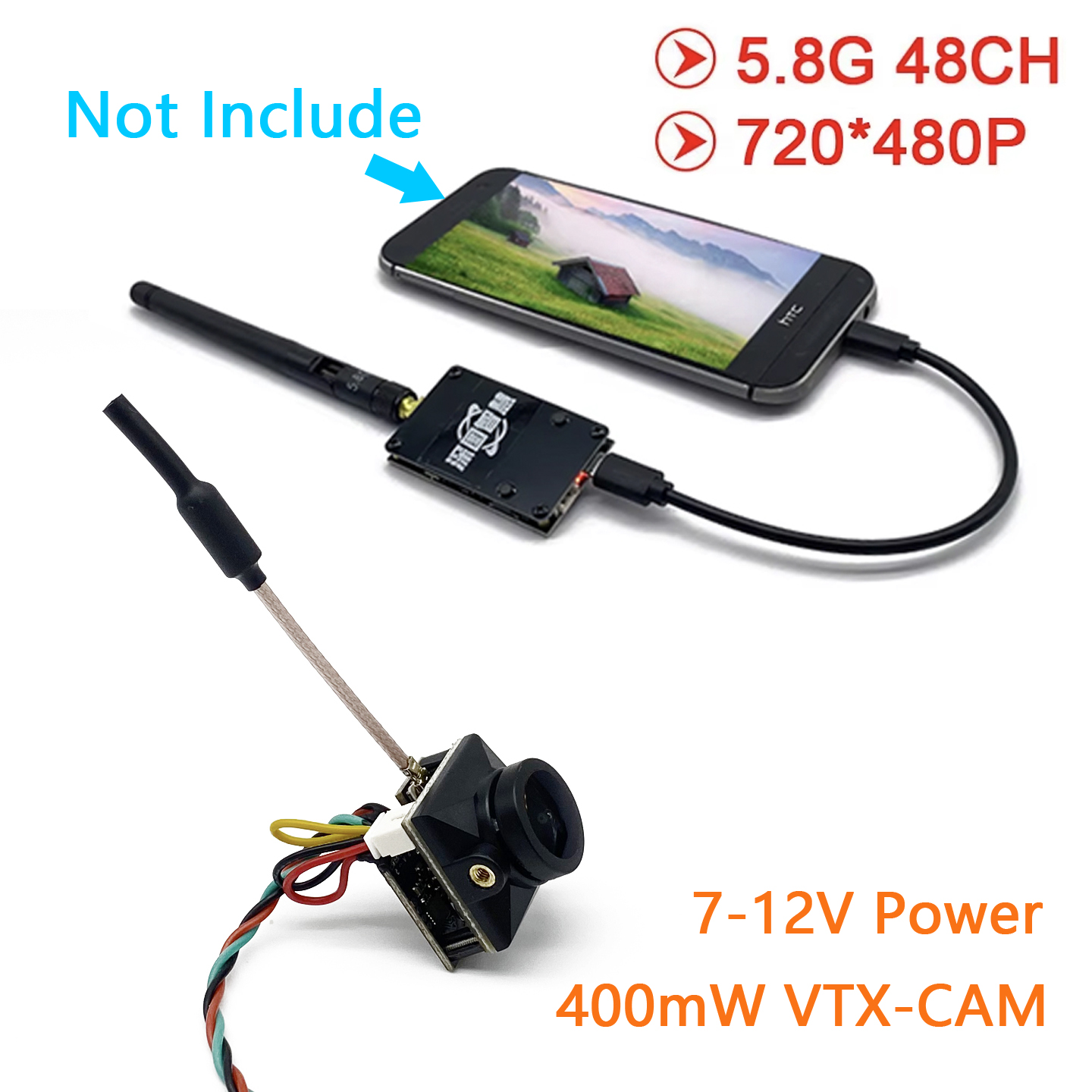 SLONWAKE 5.8G Analog UVC OTG R - Analog Fpv Camera recension och pris